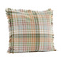 Housse coussin à carreaux coton Madam Stoltz Housse coussin à carreaux coton Madam Stoltz