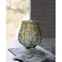 vase verre asymetrique texture vert house doctor moun