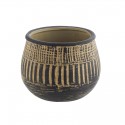 cache pot terre cuite noir artisanal vintage madam stoltz