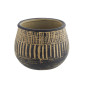 cache pot terre cuite noir artisanal vintage madam stoltz