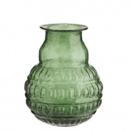 petit vase verre vintage vert texture madam stoltz