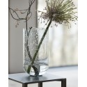 house doctor vase droit verre gris bulle alko