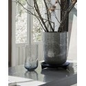 house doctor vase droit verre gris bulle alko