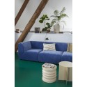 hk living table d appoint ronde design strie gres creme