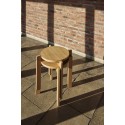 tabouret rond bois clair design scandinave hubsch always