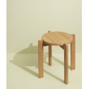 tabouret rond bois clair design scandinave hubsch always