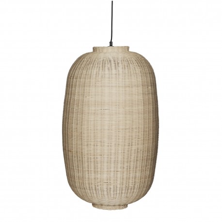 suspension design ovale rotin hubch scandinave