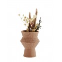 cache pot geometrique terre cuite orange brique madam stoltz