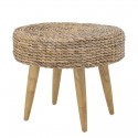 bloomingville tabouret rond en jacinthe d eau naturel dis