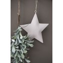 grande etoile decoration de sapin de noel metal rose pastel ib laursen