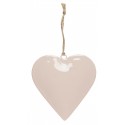 coeur decoration sapin metal rose pastel ib laursen