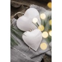 coeur decoration sapin metal rose pastel ib laursen