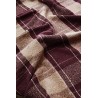 madam stoltz couverture a carreaux marron beige coton