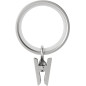 anneaux rideaux pinces argent umbra cappa