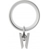 anneaux rideaux pinces argent umbra cappa