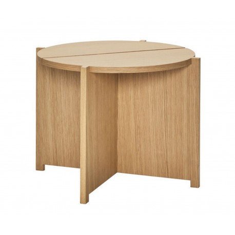 table basse d appoint ronde bois clair design scandinave