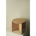 table basse d appoint ronde bois clair design scandinave