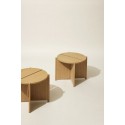 table basse d appoint ronde bois clair design scandinave