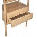 table de chevet design scandinave bois tiroirs hubsch