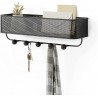 umbra vide poche mural pateres estique metal noir