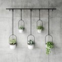 umbra porte plantes triflora suspendu 5 pots blanc noir