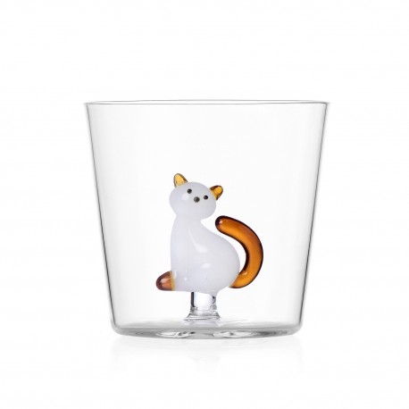 verre a eau chat blanc ichendorf milano tabby cat