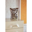 hk living vase sachet froisse gres chrome design