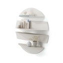 umbra solis etagere murale design cercle beige metal