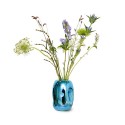 vase design deforme bleu metalise verre hk living