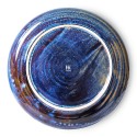 assiette plate bleue porcelaine rustique hk living