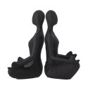 serre livres zen yoga statuettes metal noir bloomingville tayla