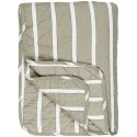 couverture plaid matelasse coton beige rayures ib laursen