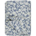 plaid matelasse coton fleuri bleu ib laursen