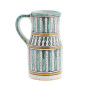 pichet poterie peint a la main vert madam stoltz pichet poterie peint a la main vert madam stoltz