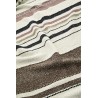 plaid coton recycle beige brun marron franges madam stoltz