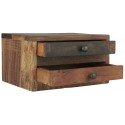 rangement 2 tiroirs bois recycle rustique vintage ib laursen
