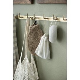 grand portemaneau mural barre fine metal laiton vieilli vintage