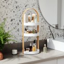 umbra etagere rangment cosmetiques salle de bains bellwood blanc