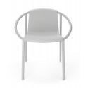 chaise design exterieur metal gris organique umbra ringo