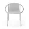chaise design exterieur metal gris organique umbra ringo