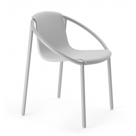 chaise design exterieur metal gris organique umbra ringo