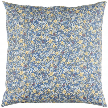 grande housse coussin fleuri bleu 60 x 60 cm ib laursen