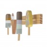 portemanteau mural enfant bois multicolore bloomingville