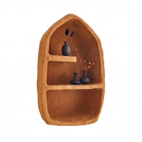 petite etagere murale papier mache terre terracota madam stoltz