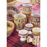 tasse beldi marocaine peinte a la main orange madam stoltz