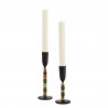 bougeoir fer forge decoratif madam stoltz set 2