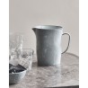 house doctor pichet rustique poterie gres gris clair