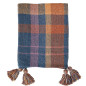 Plaid à carreaux coton recyclé Madam Stoltz Plaid à carreaux coton recyclé Madam Stoltz