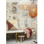 grand coussin carre 60 x 60 cm de canape vert geometrique madam stoltz