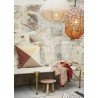 grand coussin carre 60 x 60 cm de canape vert geometrique madam stoltz